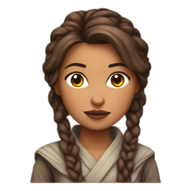 Starwars cute woman sticker