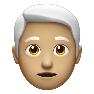 Person with sad dead eyes sticker