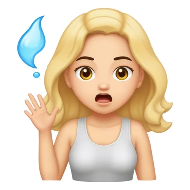 girl farting sticker