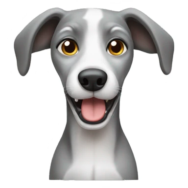 smallCute Grayhound sticker