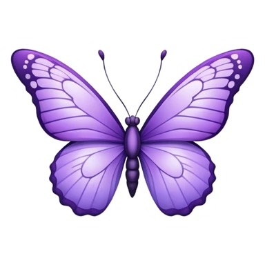 "A graceful butterfly with violet wings blending lavender, lilac, and royal purple, intricate and dreamy details." sticker
