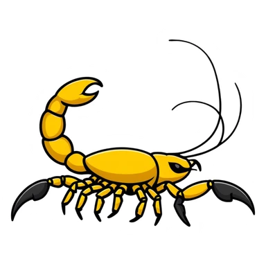 animated scorpion sticker