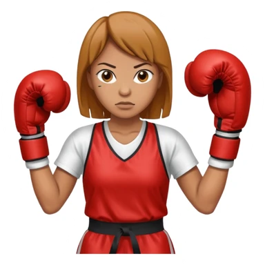 famale boxer sticker