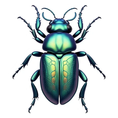 Beautiful and Majestic Beetle Portrait Emoji, Head and body rendered in serene repose with a gentle, content smile, showcasing a robust, intricately patterned exoskeleton with softly closed eyes in tranquil slumber, Simplified yet exquisitely endearing features, highly detailed, glowing with a soft, drowsy metallic light, high shine, relaxed and utterly noble, stylized with an air of timeless natural grandeur, soft glowing outline, capturing the essence of a beautiful and majestic beetle that embodies the refined strength of nature! sticker
