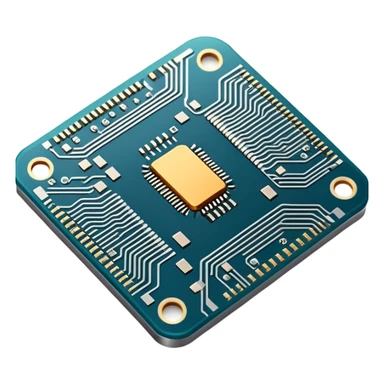 miniature semiconductor nanochip with circuit patterns sticker