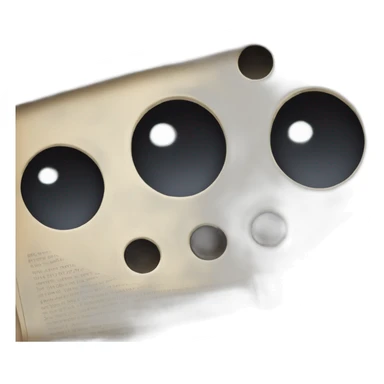 newspaper with two spy holes sticker