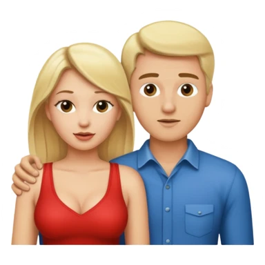 A blonde women and a man having sex doggy style sticker