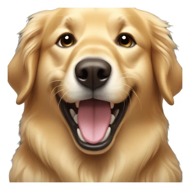 one golden retriever scream sticker