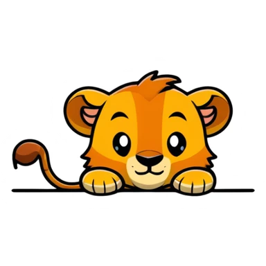Simba from Disney sticker