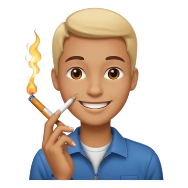 Cigarrillo feliz sticker