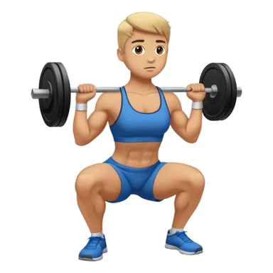 weighted squats sticker