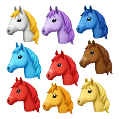 More cartoon horse stickers sticker