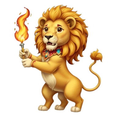 lion  vintage-circus-performer-spitting-fire sticker