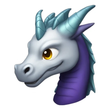 Dragon licorne dark sticker
