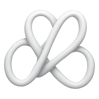 White infinity sign sticker