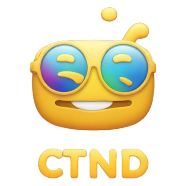 music festival logo with the letters "CTND" sticker