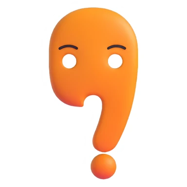 faceless face with a question mark sticker