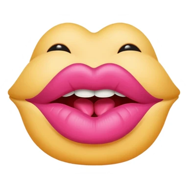 Beso rosado sticker