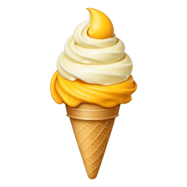 mango and vanilla ice cream sticker