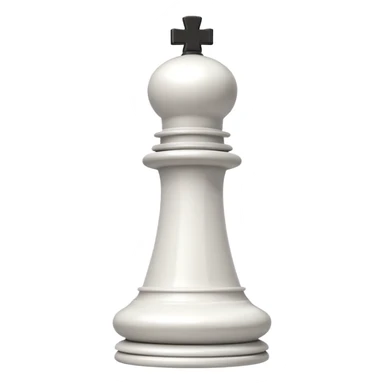 white chess tower, clean, minimal sticker