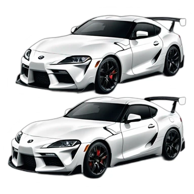 Toyota supra white toyota gazoo racing sticker