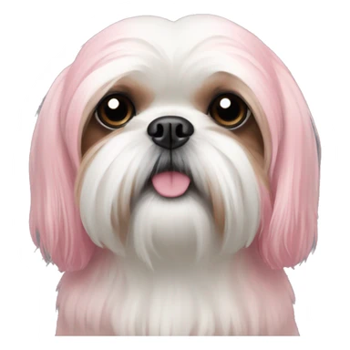Pink shih tzu sticker
