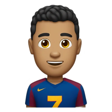 Ronaldo in Barcelona tee sticker