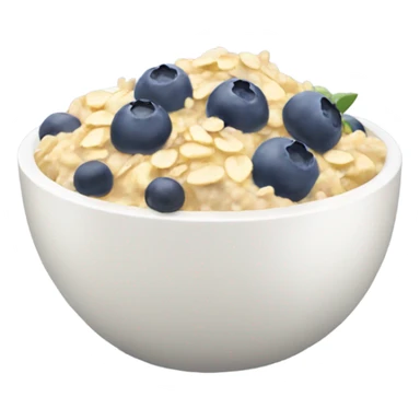 Bowl with Jogurt, blueberries, pine apple and oats  sticker