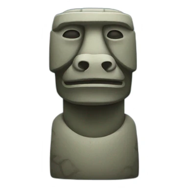 Moai statue that is a lizard sticker