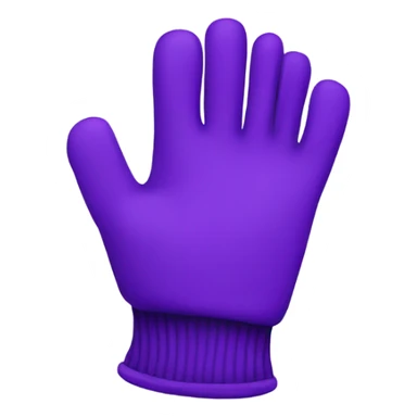 Purple gloves sticker