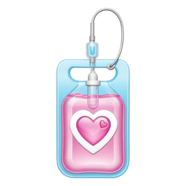 IV bag that looks like Love Island (the television show) sticker