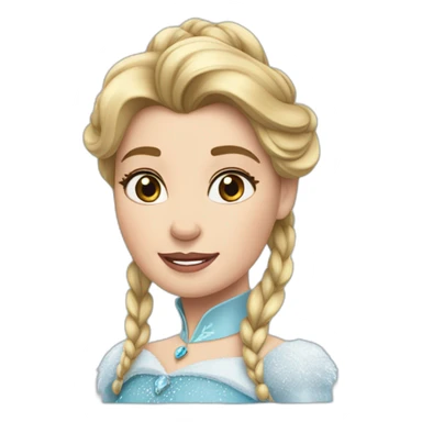 Reine des neiges qui brûle sticker