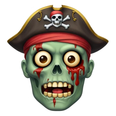 Pirate Zombie  sticker