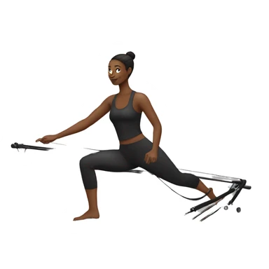 Pilates reformer black sticker