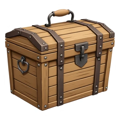 generate a very realistic wooden closed weapon supply box sticker