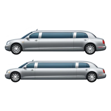 Luxury silver Limousine sticker
