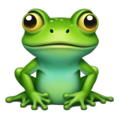 trans frog sticker
