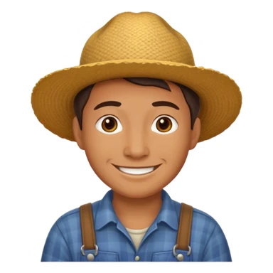  farmer not wear hat sticker