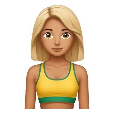 brasil crop top sticker