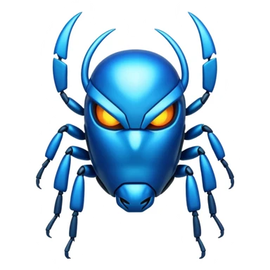 blue beetle sticker