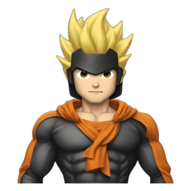 tiziano ferro dressed with goku suit sticker