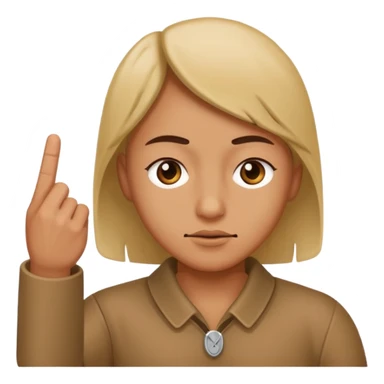 Side eye with middle finger  sticker