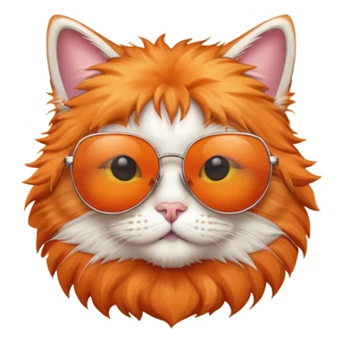 Cat with sunglasses sticker