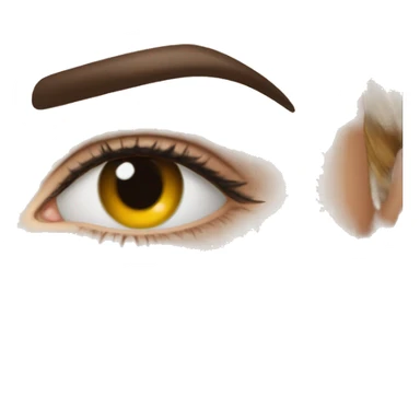 Laminated eyebrows after brow appointment sticker