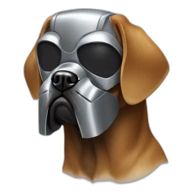 Dog with Mf doom sticker