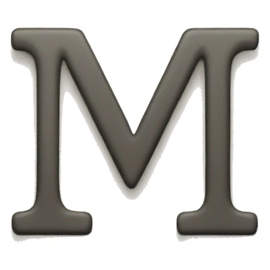 Letter M sticker