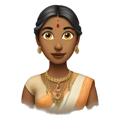 Indian beautiful lady  sticker