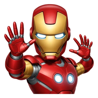 gant de iron man claquement des doigt sticker