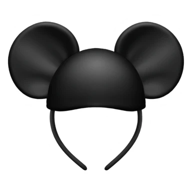 Mouse ears in the style of Disney  sticker