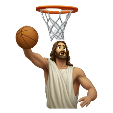 Jesus Christ dunking sticker